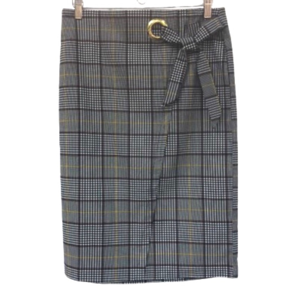 Plaid Dark Academia pencil skirt M 10